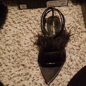 Saint laurent feather flats